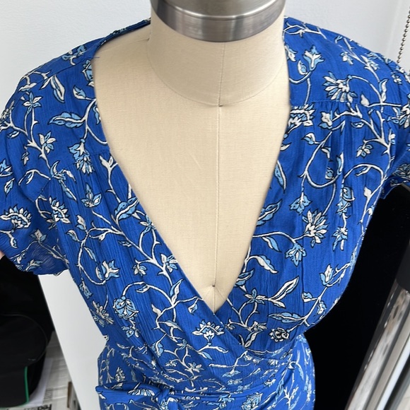 Amuse society short sleeve floral maxi wrap dress - Picture 8 of 9